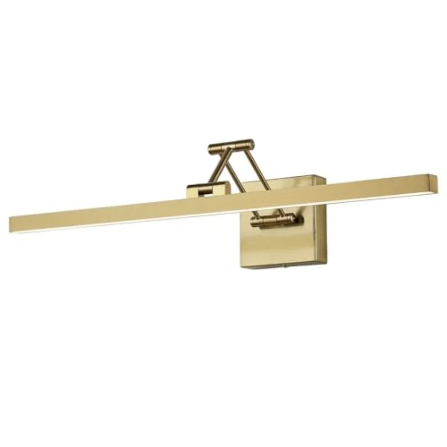 Brass Hardwired LED Picture Light For Paintings And Wall Art