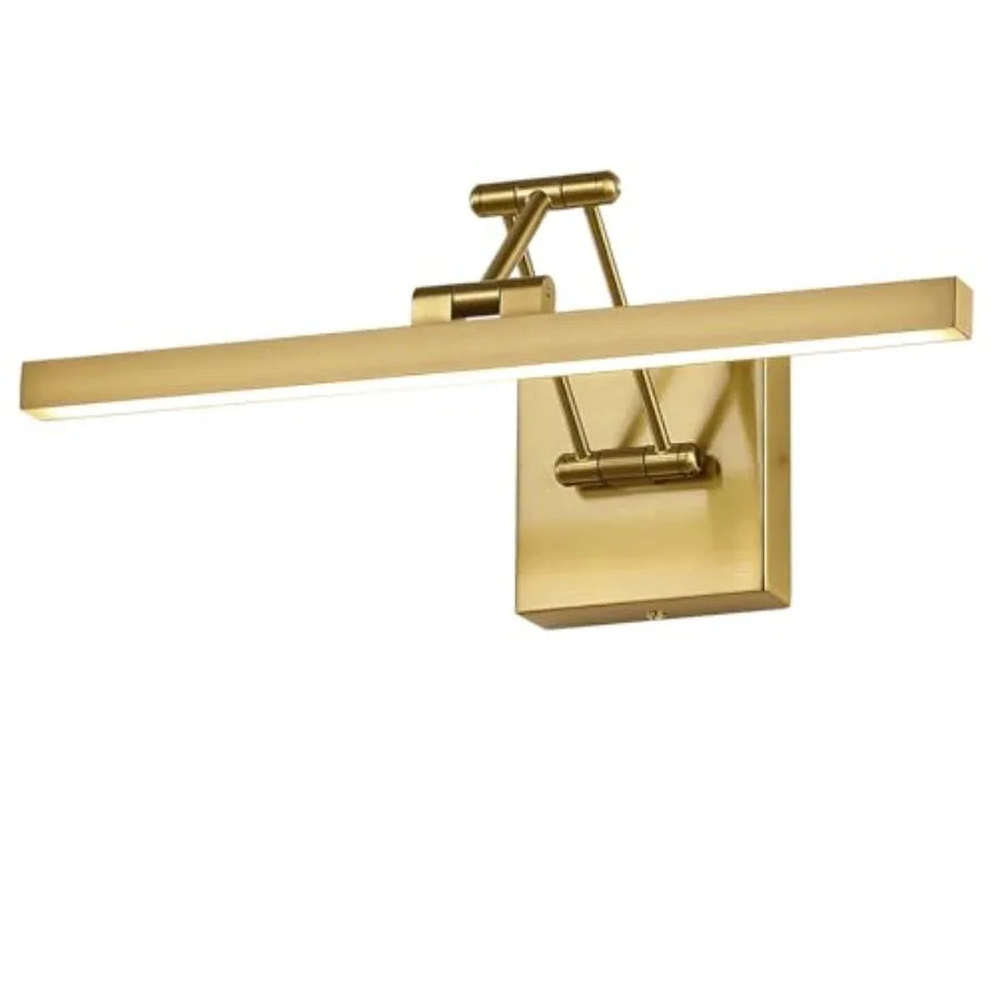 Brass Hardwired LED Picture Light For Paintings And Wall Art