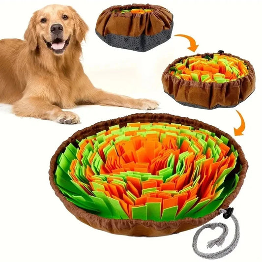 Washable Felt Snuffle Mat for Dogs Foldable Slow Feeding Toy