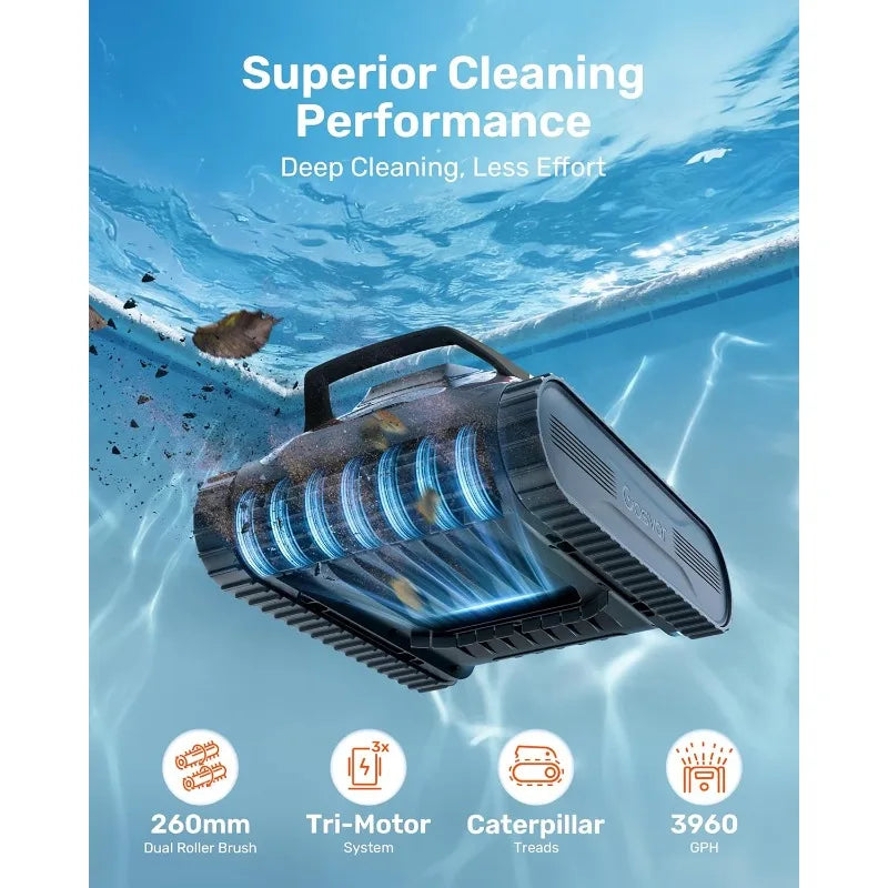 LiteVac G1 Pool Vacuum For Wall And Waterline Cleaning