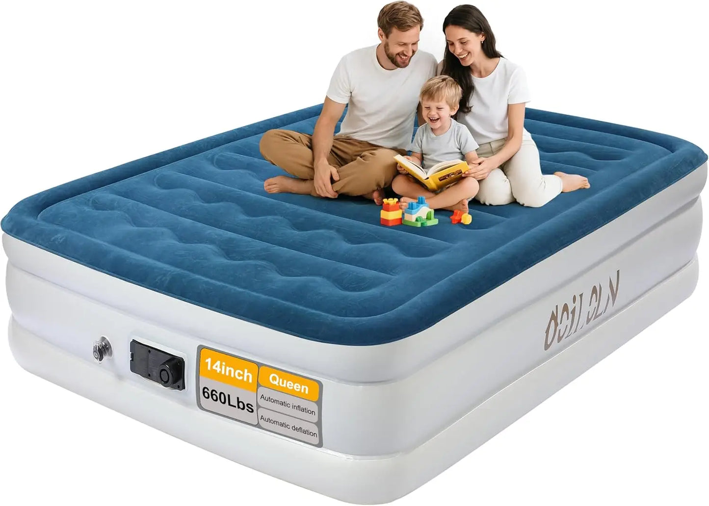 Air Mattress With Built In Pump For Home And Guests