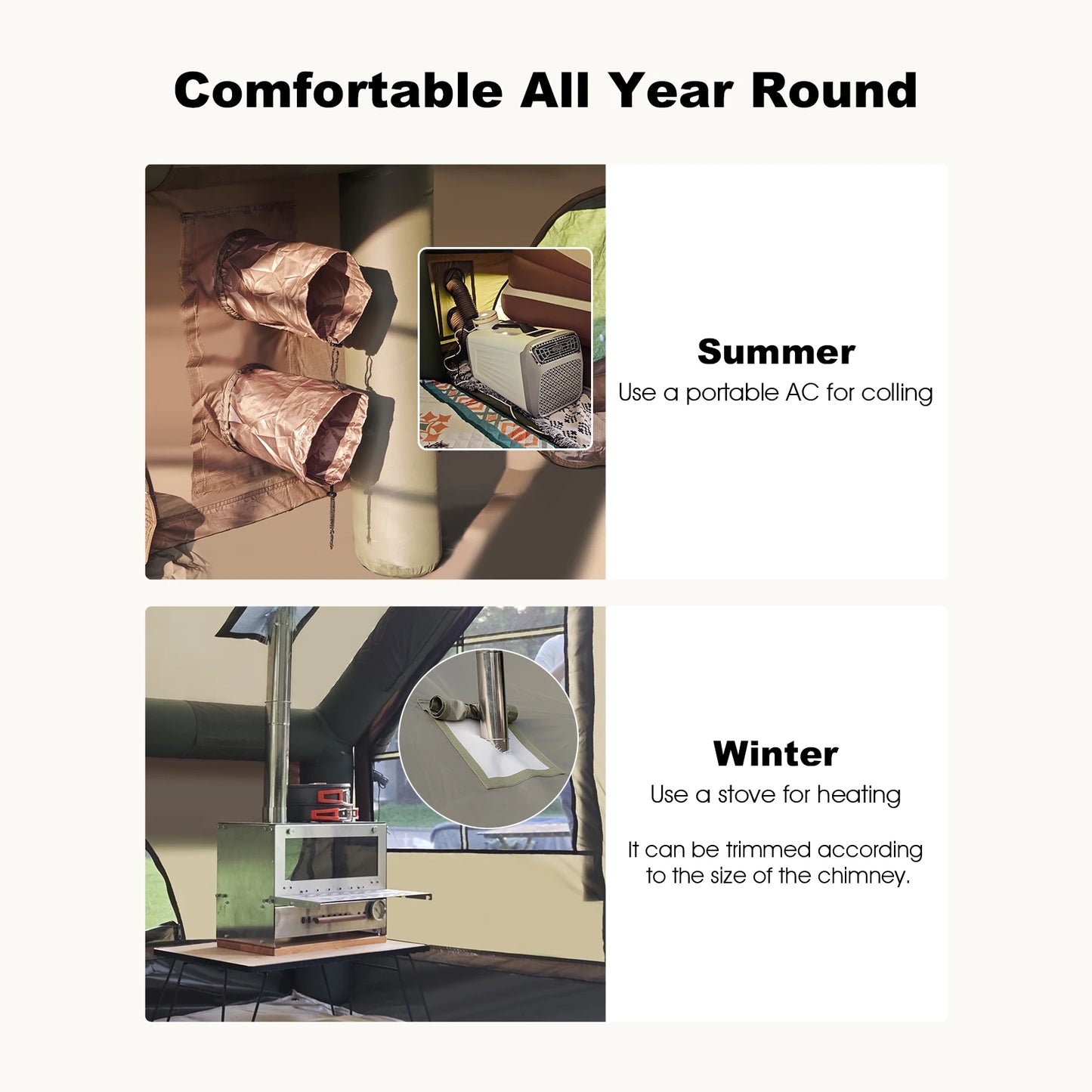 SENLEETO Waterproof Windproof Inflatable Camping Tent