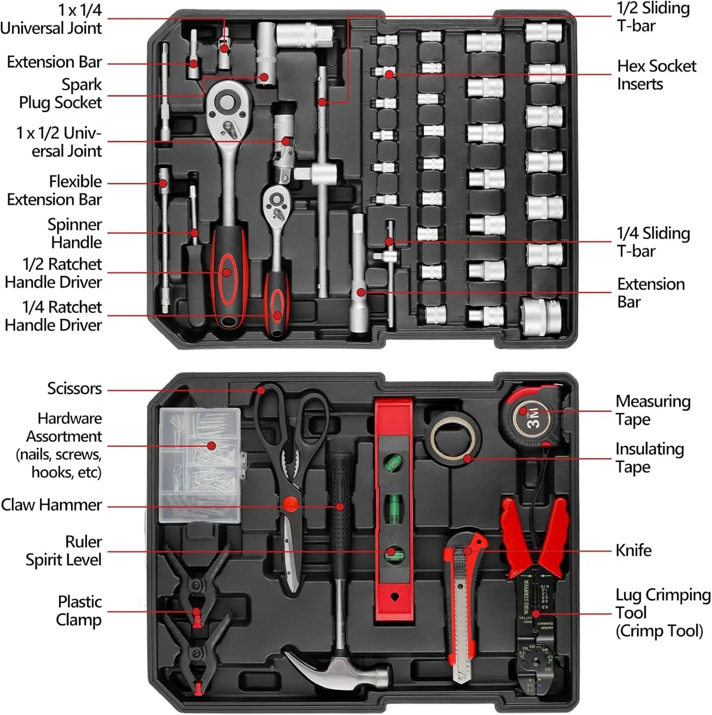 TLGREEN 799 Tool Set With Trolley Case For Home Repair